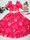 OC 166 Georgette Girls Wear Lehenga Choli Kids Wholesale Price In Surat
